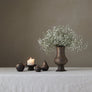 This flower vase has a classic form. The top is decorated with a single gently beveled pattern. ※ Please note that each piece will have a slightly different finish, and that you cannot choose the shade, pattern, or shape. ~ About the Latte Series Th